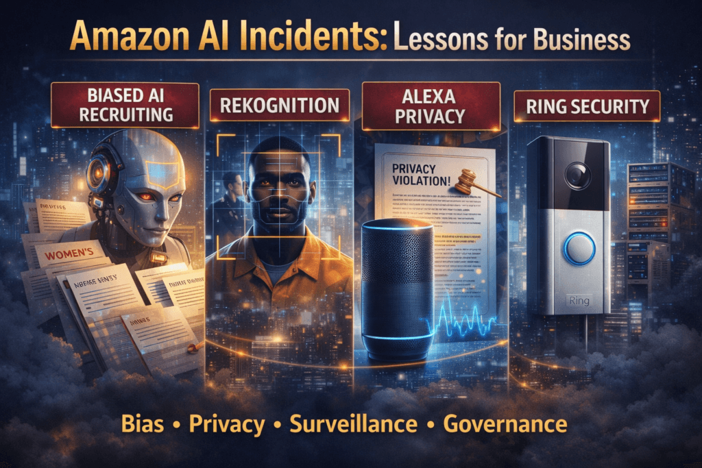 Amazon AI incidents and business lessons on bias privacy and governance