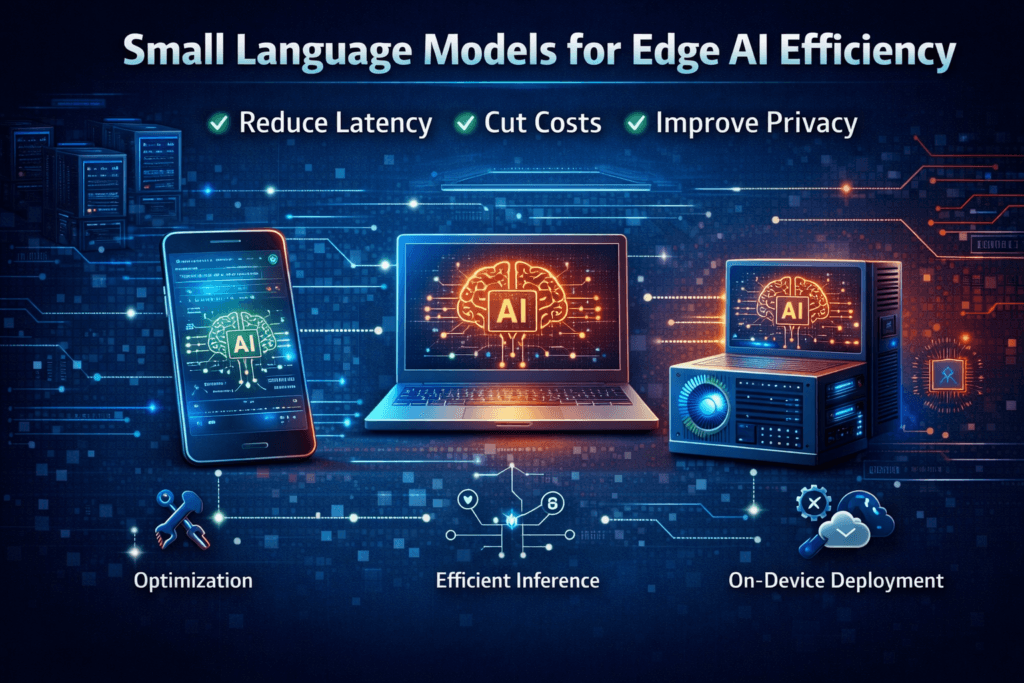 Small language models running on edge devices with efficient on-device AI inference
