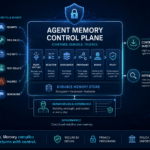 Agent memory control plane diagram showing hooks capturing AI coding agent events, consolidating memory, and reinjecting context across tools.