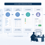 AI document processing workflow turning invoices, contracts, and forms into validated structured business data