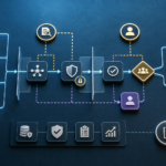 AI supply chain risk workflow map showing agent skills, connectors, permission gates, provenance checks, and human review points.